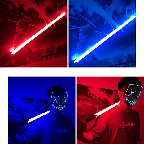 LXZ Espada Que Cambia de Color de Star Wars, Espada láser de Metal con Sable de luz, Espada Fluorescente Brillante de Juguete para niños de Cosplay