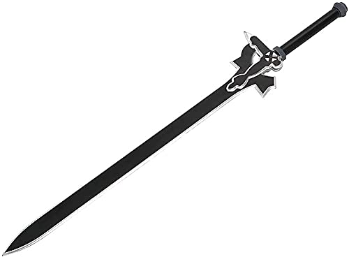 Madera Espadas Con Vaina Para Sword Art Online SAO for Kirito, Anime Fans Cosplay Toy Ninja Sword Decorativo Arma Modelo, 108CM