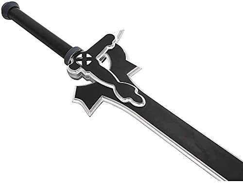 Madera Espadas Con Vaina Para Sword Art Online SAO for Kirito, Anime Fans Cosplay Toy Ninja Sword Decorativo Arma Modelo, 108CM