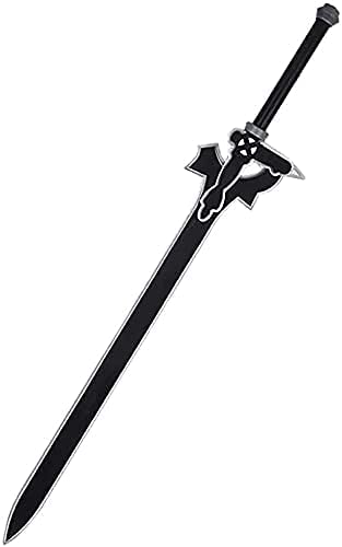 Madera Espadas Con Vaina Para Sword Art Online SAO for Kirito, Anime Fans Cosplay Toy Ninja Sword Decorativo Arma Modelo, 108CM