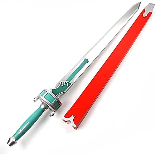 Madera Espadas Con Vaina Para Sword Art Online SAO for Yuuki Asuna Lambent Light, Anime Fans Cosplay Toy Ninja Sword Decorativo Arma Modelo, 108CM