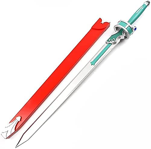 Madera Espadas Con Vaina Para Sword Art Online SAO for Yuuki Asuna Lambent Light, Anime Fans Cosplay Toy Ninja Sword Decorativo Arma Modelo, 108CM