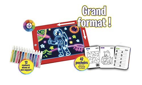 Magic Pad - Tablet mágica en versión XL con 48 accesorios, vista a la televisión