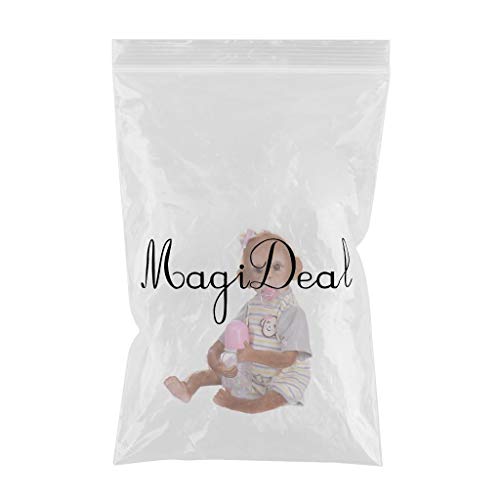 MagiDeal 16inch 40CM Reborn Baby Monkey, Pintura Detallada Hecha A Mano Muñeca Recién Nacida Coleccionable Juguete De Arte para Edades 3+ Niños Pequeños