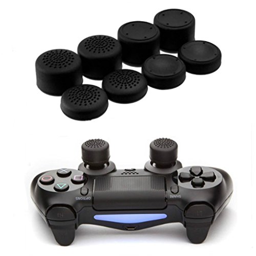 MagiDeal 8Pcs Thumbstick Caps Empuñaduras de Pulgar Levantadas para El Controlador 4