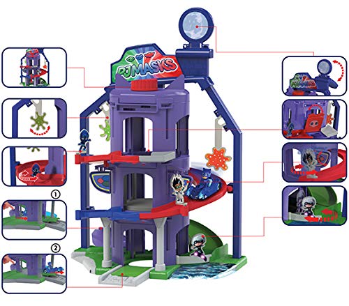 Majorette - Pj Masks - Garage Quartier General Pyjamasques + 4 Véhicules , color/modelo surtido