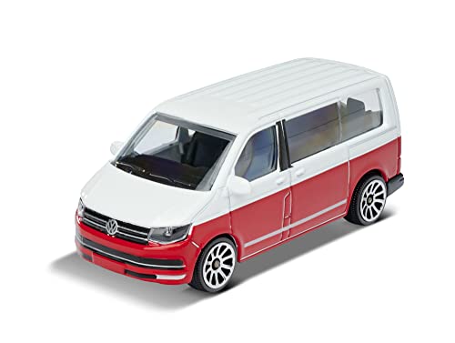 Majorette- Set de 5 Coches de Metal de 7,5cm (Escala 1:64) Marca Volkswagen- Majorette 2057615 (+4 años).