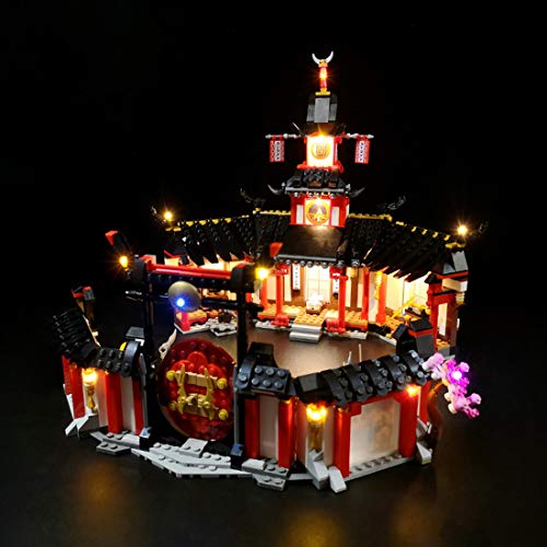 MAJOZ0 - Kit de iluminación para monasterio Lego Ninjago de Spinjitzu, juego de luces LED compatible con LEGO 70670 (no incluye modelo Lego)