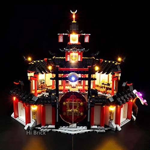 MAJOZ0 - Kit de iluminación para monasterio Lego Ninjago de Spinjitzu, juego de luces LED compatible con LEGO 70670 (no incluye modelo Lego)