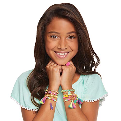 Make It Real – Neo-Brite Chains & Charms. Bracelet Making Kit for Girls and Tweens to Create Unique Bracelets, Tassel Charms, Gold Chains, and More