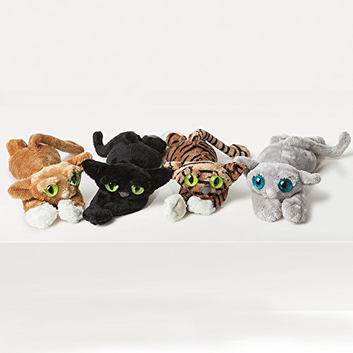 Manhattan Toy 104140 Lanky Cats - Peluche de gato, color negro