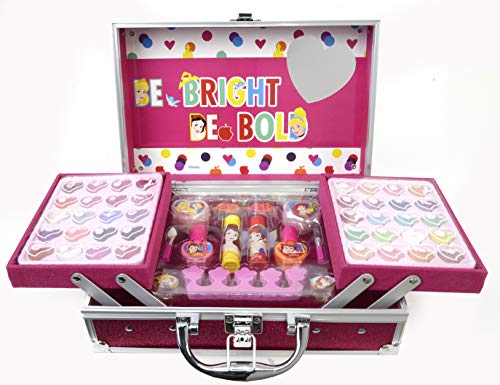 Markwins Disney Princess Makeup Train Case - Maletín de Maquillaje de 2 Pisos - Set de Maquillaje para Niñas - Maquillaje Princesas - Neceser Maquillaje en un Maletín Reutilizable con Espejo, New