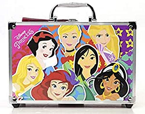 Markwins Disney Princess Makeup Train Case - Maletín de Maquillaje de 2 Pisos - Set de Maquillaje para Niñas - Maquillaje Princesas - Neceser Maquillaje en un Maletín Reutilizable con Espejo, New