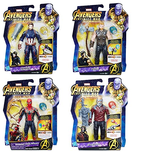 Marvel Avengers E0605EU4 Figura con Gema y Accesorio, modelos surtidos