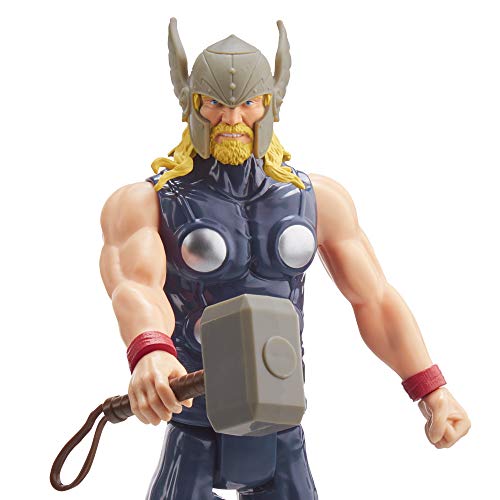 Marvel Avengers Titan Hero Series Blast Gear - Figura de 30 cm de Thor - Inspirada en el Universo Marvel - Edad: 4 años en adelante