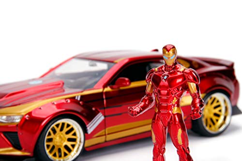 Marvel Ironman 2016 Chevy Camaro SS 1:24 Escala Die-Cast Car