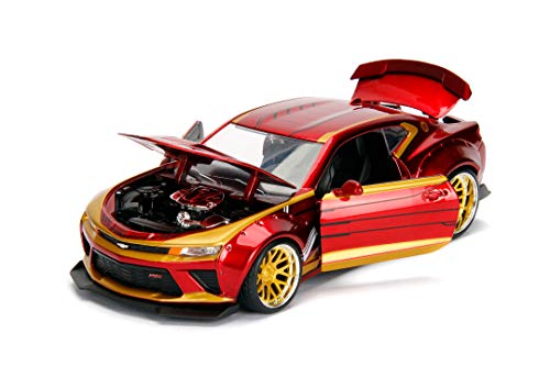 Marvel Ironman 2016 Chevy Camaro SS 1:24 Escala Die-Cast Car