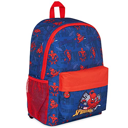 Marvel Mochila escolar de Spiderman, Mochila infantil, Mochila Niño 39cm, Regalos Para Niños