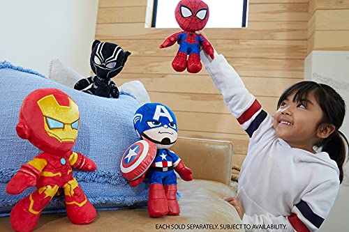 Marvel Peluche Spiderman 20 cm, juguete para niños +3 años (Mattel GYT43)