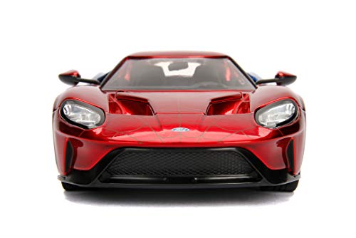 Marvel Spiderman 2017 Ford GT 1:24 Escala Die-Cast Car