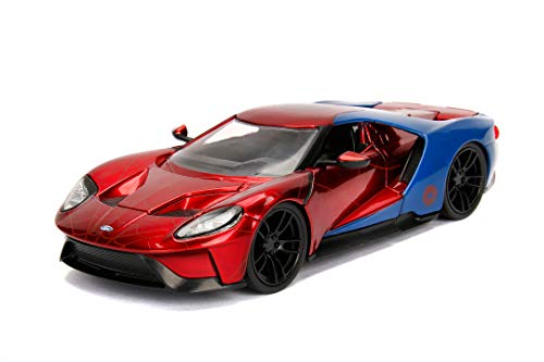 Marvel Spiderman 2017 Ford GT 1:24 Escala Die-Cast Car