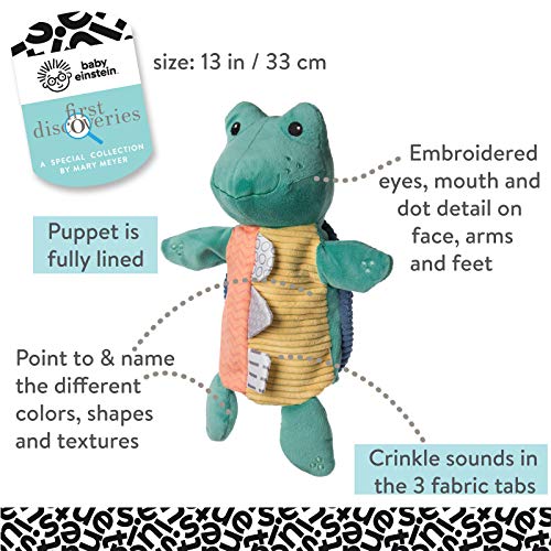 Mary Meyer Baby Einstein First Discoveries - Marioneta de mano (33 cm), diseño de tortuga Neptuno