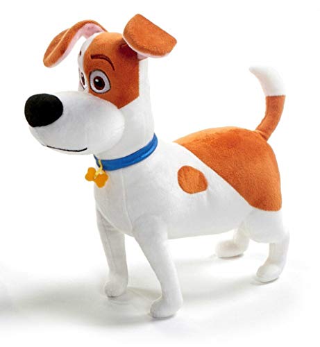 Mascotas (The Secret Life of Pets 2) - Peluche Max, perro blanco con manchas marrones 29 cms. - Calidad Super Soft - PRECIO POR MODELO (De pie)