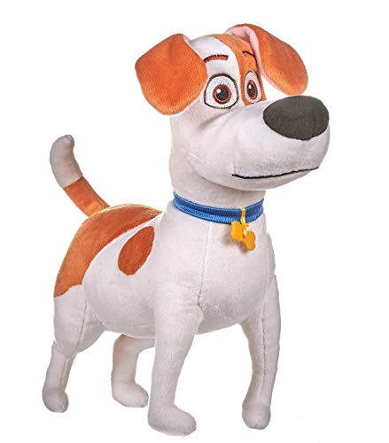 Mascotas (The Secret Life of Pets 2) - Peluche Max, perro blanco con manchas marrones 29 cms. - Calidad Super Soft - PRECIO POR MODELO (De pie)