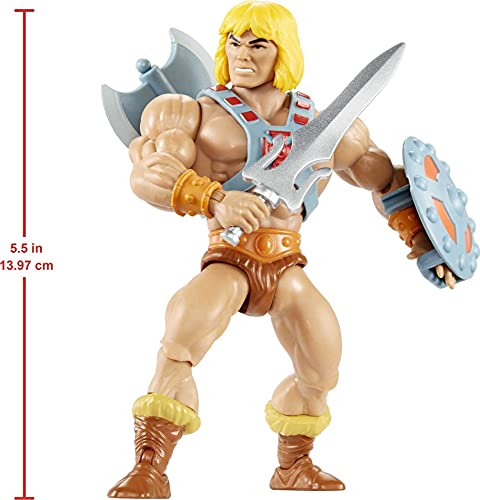 Masters of the Universe He-Man, figura de acción para niños y niñas +6 años (Mattel GNN85)