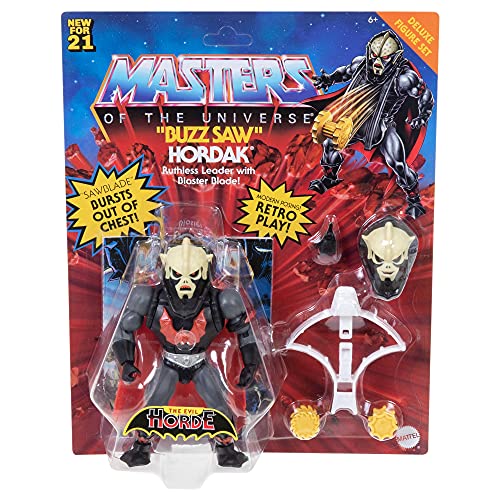 Masters of the Universe (Masters del Universo Orígenes) Figura deluxe Hordak, muñeco articulado de juguete (Mattel GYY32)