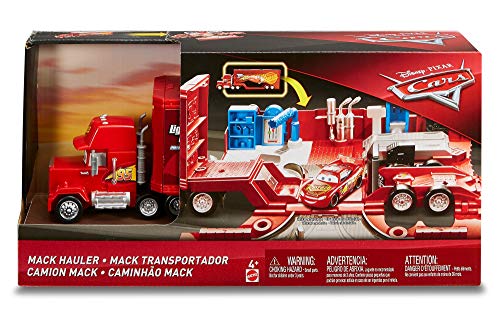 Matchbox Disney Cars 3 Mack Supercamión Transportador de coches de juguete, color surtido (Mattel FTT93)