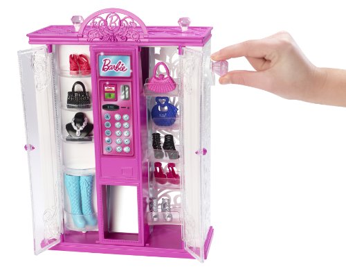 Mattel BGW09 Barbie - Máquina expendedora de Accesorios de Moda, diseño de Vida en Casa de los sueños