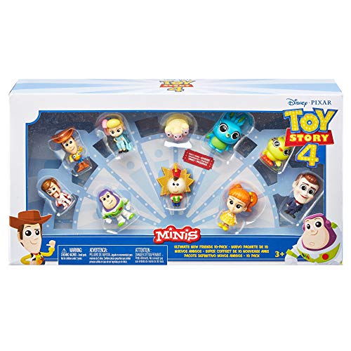 Mattel Disney Toy Story 4 Pack de 10 amiguitos, Mini Figuras Básicas de Los Personajes de La Película (GCY86)