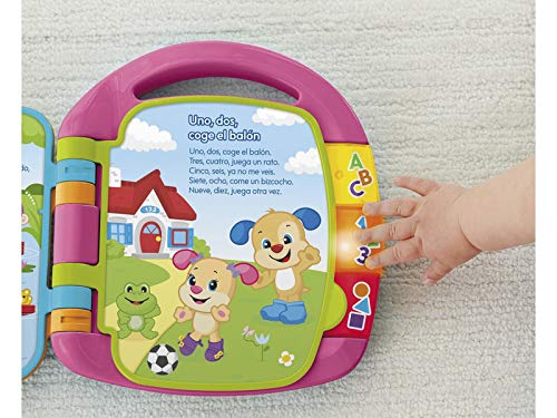 Mattel- Fisher Price +6 Meses Libro Interactivo (DLF23)