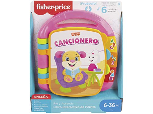 Mattel- Fisher Price +6 Meses Libro Interactivo (DLF23)