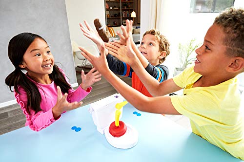 Mattel Games - Baño Boom, Atrapa la Caca, Juego de mesa infantil (FWW30), versiones surtidas