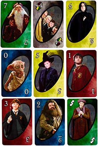 Mattel Games UNO - Harry Potter, Juego de Cartas Para Niños, Multicolor, FNC42