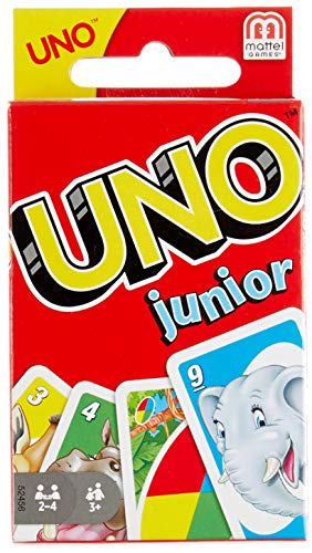 Mattel Games-UNO Junior Disney Juego de Cartas Para Niños, Multicolor, 9.1 x 6.3 x 2.3 (52456)