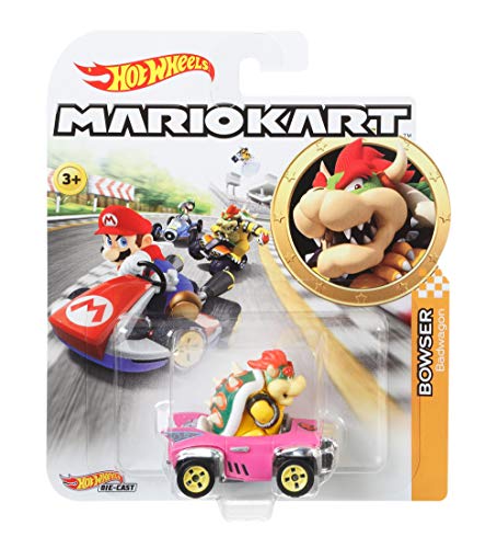 Mattel - Hot Wheels Vehiculos Mario Kart, Bowser, coche de juguete ( GBG31) , color/modelo surtido