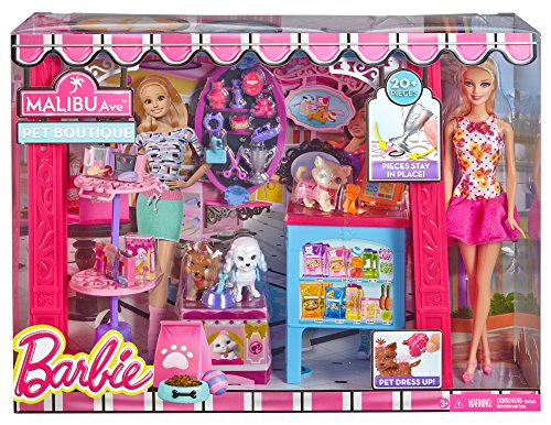 Mattel - Muñeca Barbie Tienda de Mascotas