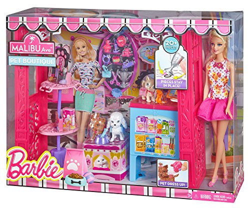 Mattel - Muñeca Barbie Tienda de Mascotas