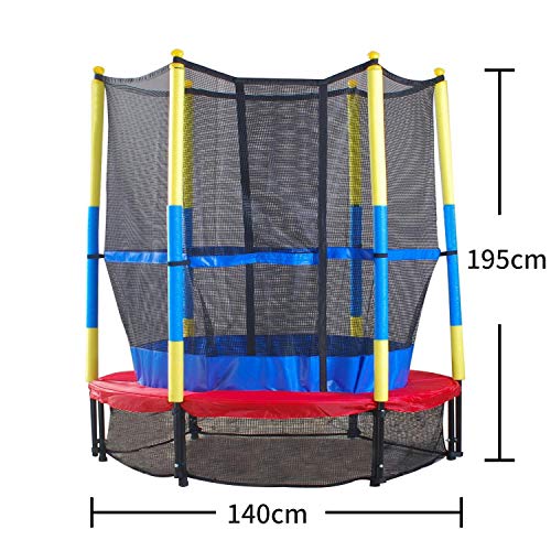 MaxxGarden - Cama elástica infantil Jumper de 140 cm con bordes y barras acolchados