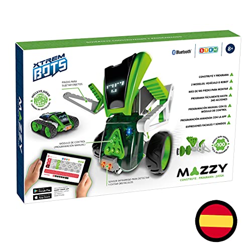 Mazzy - Xtrem Bots Robot Juguete para Montar, Kit Robotica, Juego Construccion De Robots para Niños, Programable, Educativo, App Gratuita, 8 Años O Más