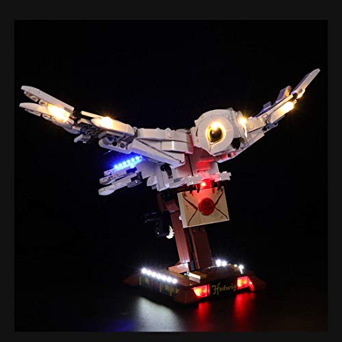 MBKE Juego de luces LED para Lego 75979 Harry Potter Hedwig Figura de búho, kit de iluminación USB compatible con Lego 75979