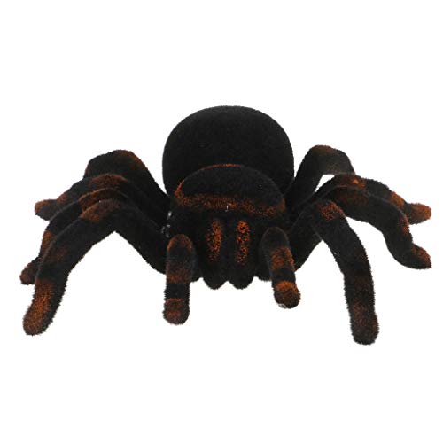 mdhsh Teledirigido Suave Scary Plush Creepy Spider Infrarrojos RC Tarantula Kid Gift Toy