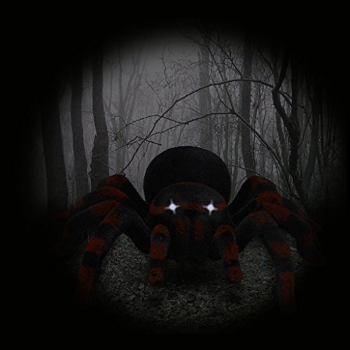 mdhsh Teledirigido Suave Scary Plush Creepy Spider Infrarrojos RC Tarantula Kid Gift Toy