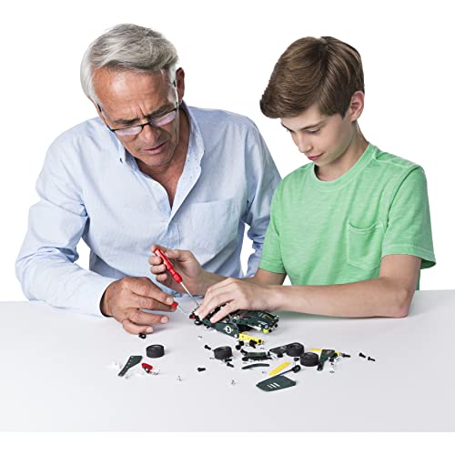 Meccano 5 Model Set Roadster - Juegos de construcción (Juego de construcción de varios modelos de vehículos, 8 año(s), 174 pieza(s), Negro, Verde, Plata, China, 360 g)