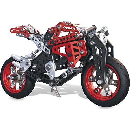 Meccano Elite Motorcycle Ducati Juego de construcción de varios modelos de vehículos 292pieza(s) - Juegos de construcción (Juego de construcción de varios modelos de vehículos, 10 año(s), 292 pieza(s), Negro, Metálico, Rojo, Metal, China)