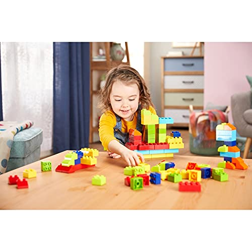 Mega Bloks Caja de 100 bloques de construcción, juguetes niños +2 años (Mattel GJD21)