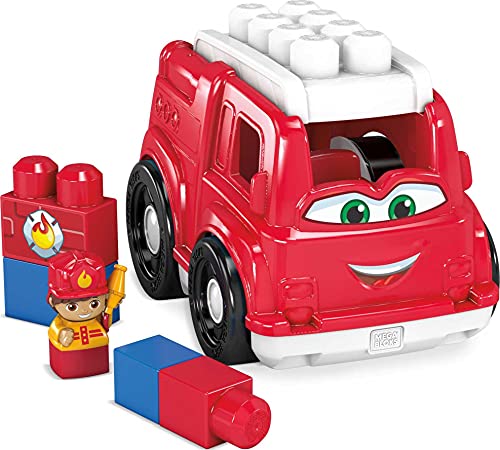 Mega Bloks Camión de Bomberos, juguete de construcción para niños + 1 año (Mattel GCX09)